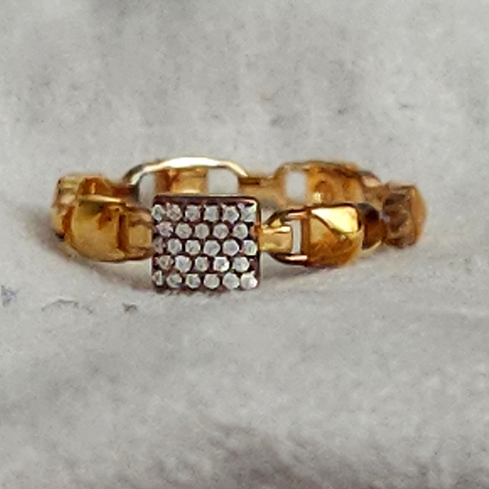 Michael Kors Pave Chain Link Ring